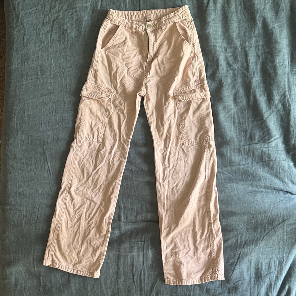 Ladies dusty pink Cargo Pants